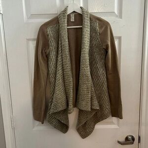 Prana Tan and Cream Cardigan